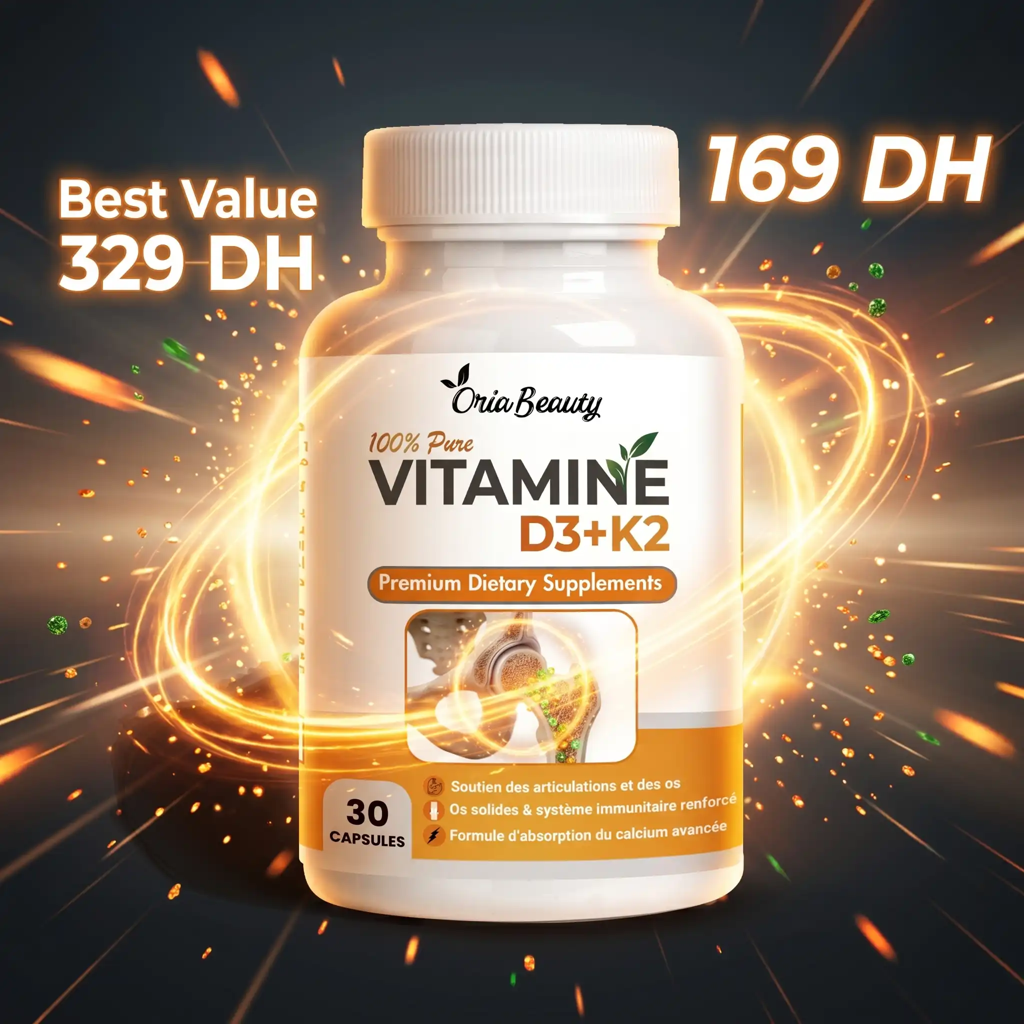 Oria Beauty Vitamine D3 K2