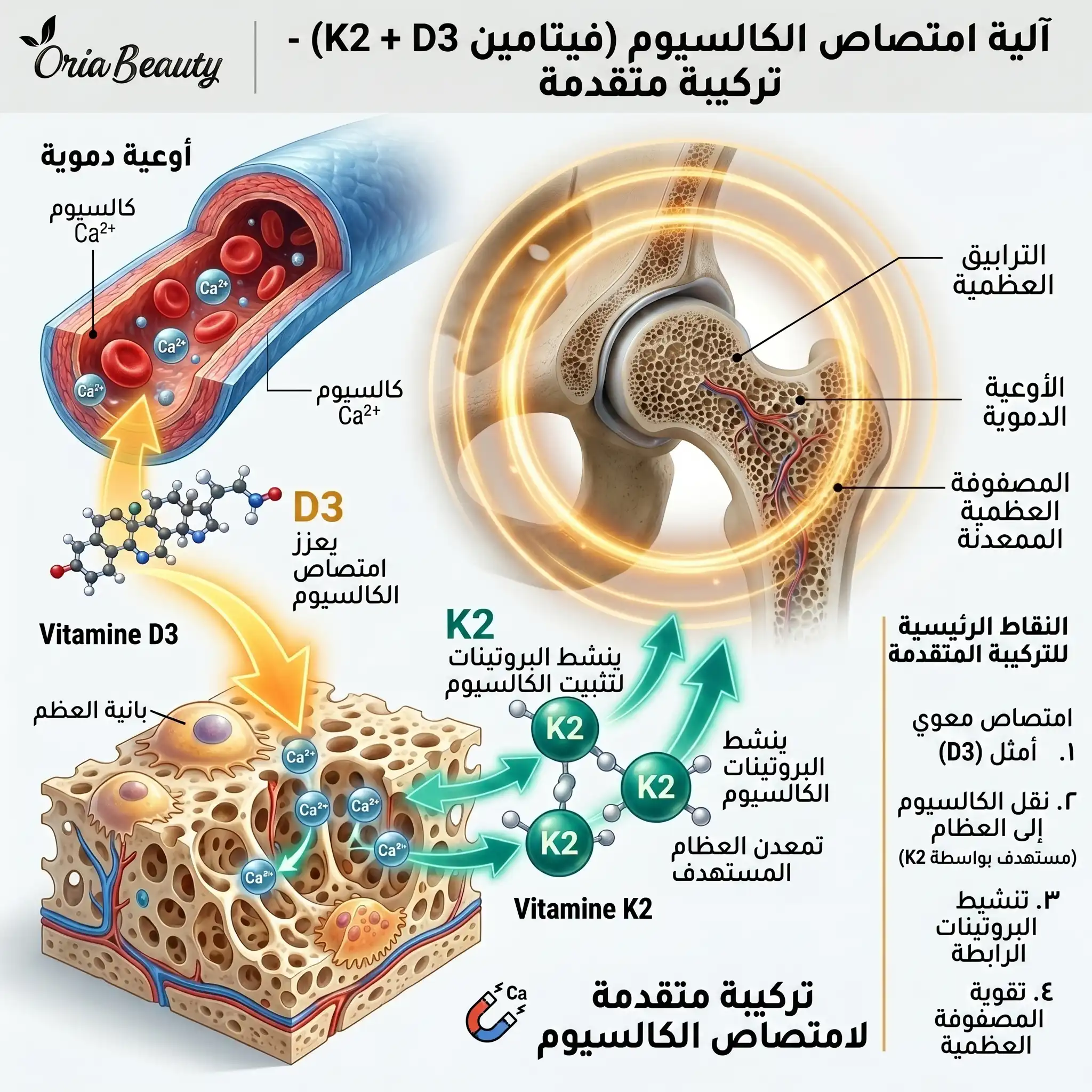 آلية امتصاص الكالسيوم